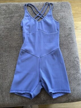 Women’s Strappy Active Romper - Periwinkle